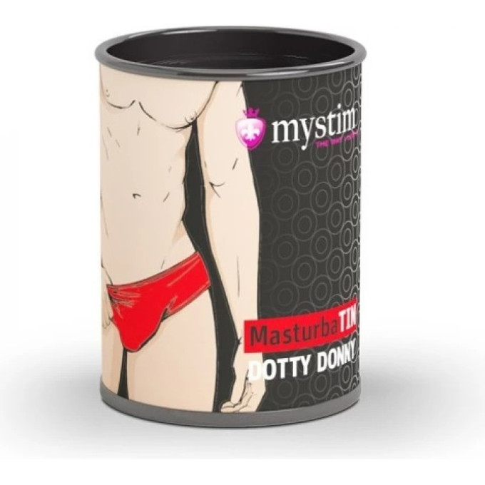 Минимастурбатор MYSTIM MasturbaTIN Dotty Donny — Dots 46296
